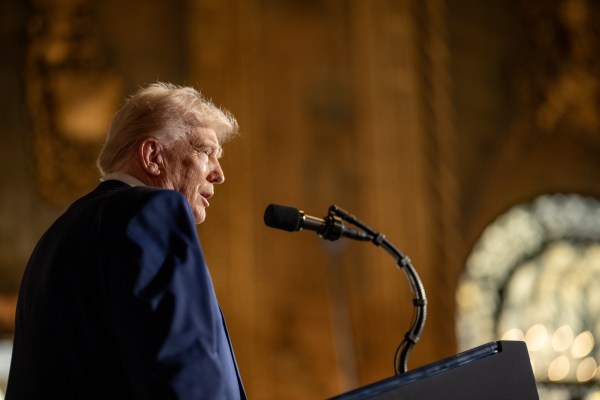 President Donald Trump takes questions after signing Executive Orders, Tuesday, February 18, 2025, at his Mar-a-Lago resort in Palm Beach, Florida. (Official White House Photo by Daniel Torok)

President Donald Trump signs Executive Orders, Tuesday, February 18, 2025, at his Mar-a-Lago resort in Palm Beach, Florida. (Official White House Photo by Daniel Torok)