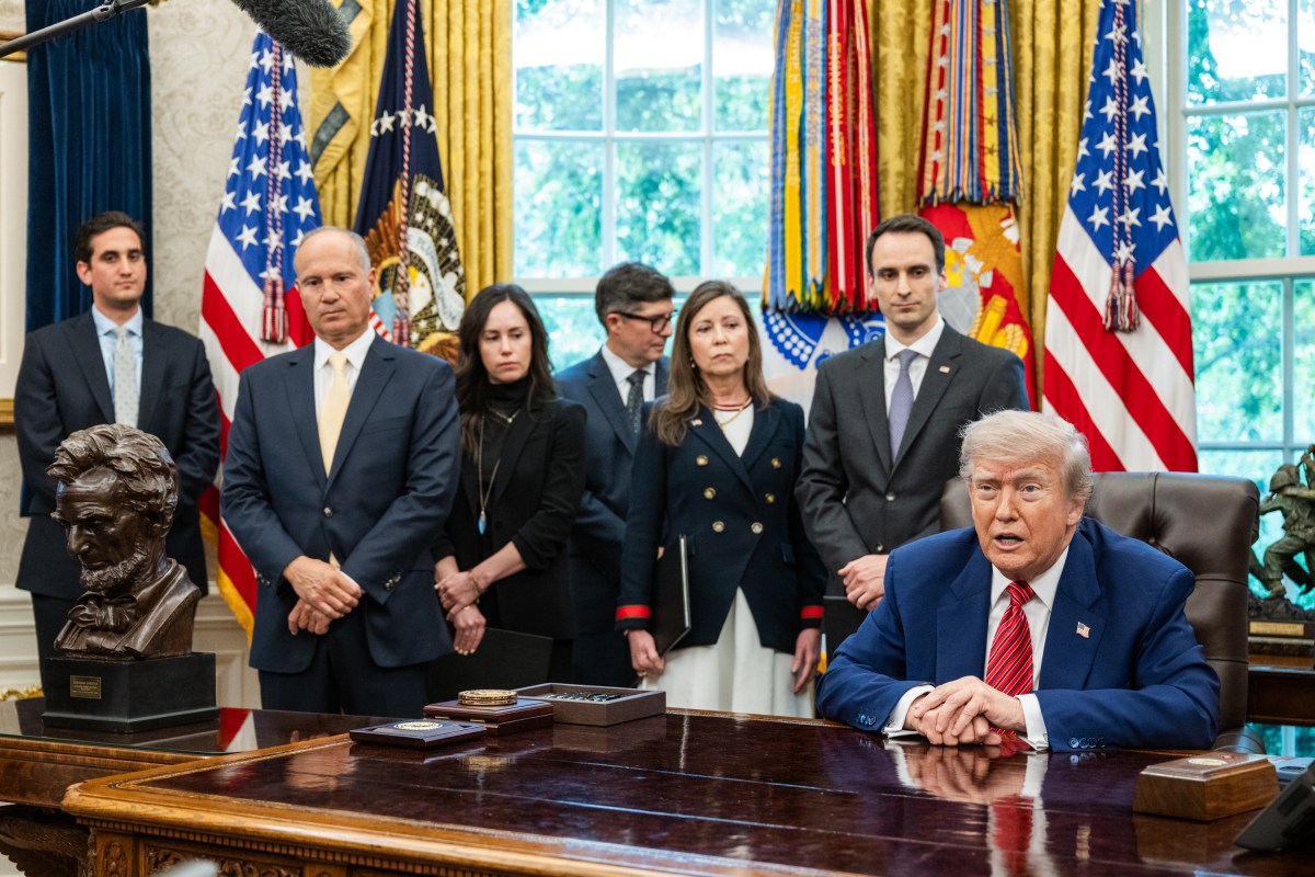 President Donald Trump signs executive orders regarding nuclear energy, Friday, May 23, 2025, in the Oval Office. (Official White House Photo by Molly Riley)