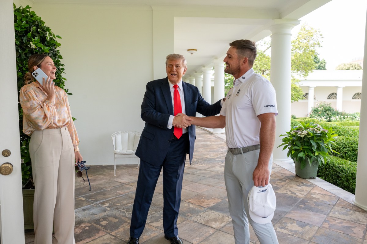Professional golfer Bryson DeChambeau visits President Donald Trump in the White House, Monday, June 2, 2025. (Official White House Photo by Joyce N. Boghosian)