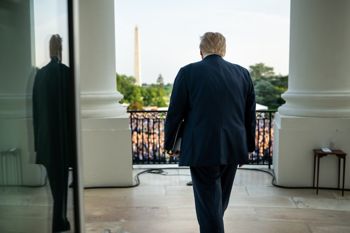 President Donald Trump gives remarks during the “summer soiree” on the South Lawn of the White House, Wednesday, June 4, 2025. (Official White House Photo by Daniel Torok)