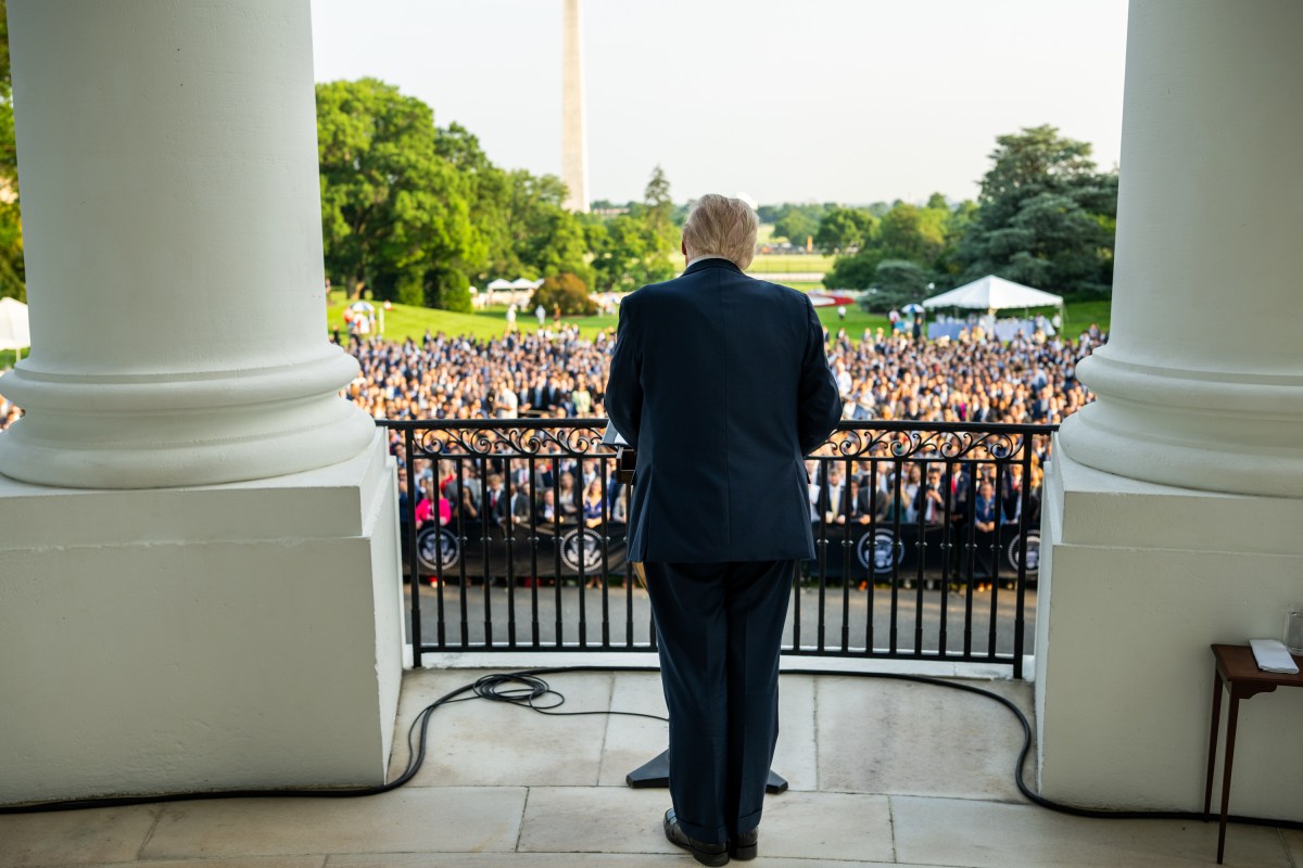 President Donald Trump gives remarks during the “summer soiree” on the South Lawn of the White House, Wednesday, June 4, 2025. (Official White House Photo by Daniel Torok)