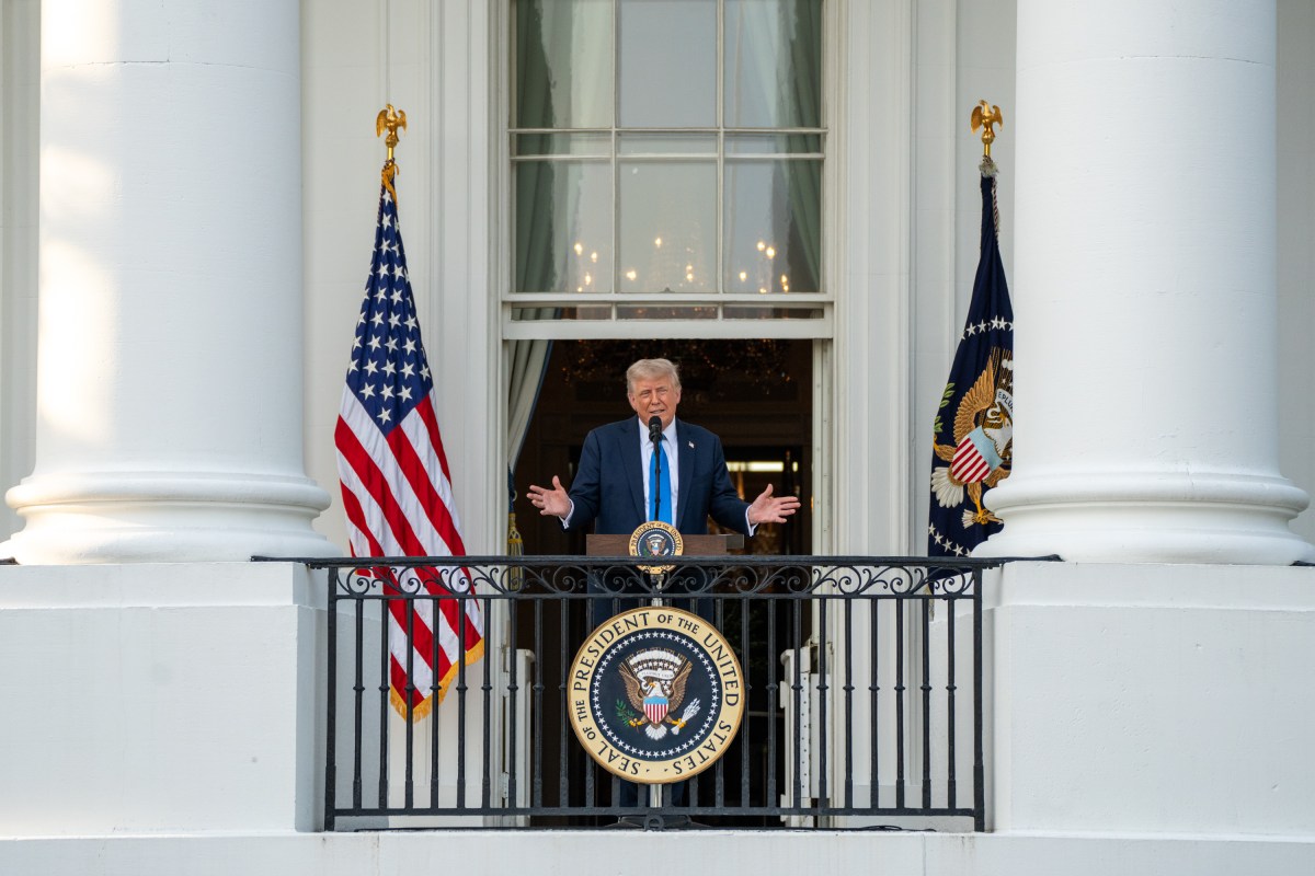 President Donald Trump delivers remarks during the “summer soiree” on the South Lawn of the White House, Wednesday, June 4, 2025. (Official White House Photo by Gabriel Kotico