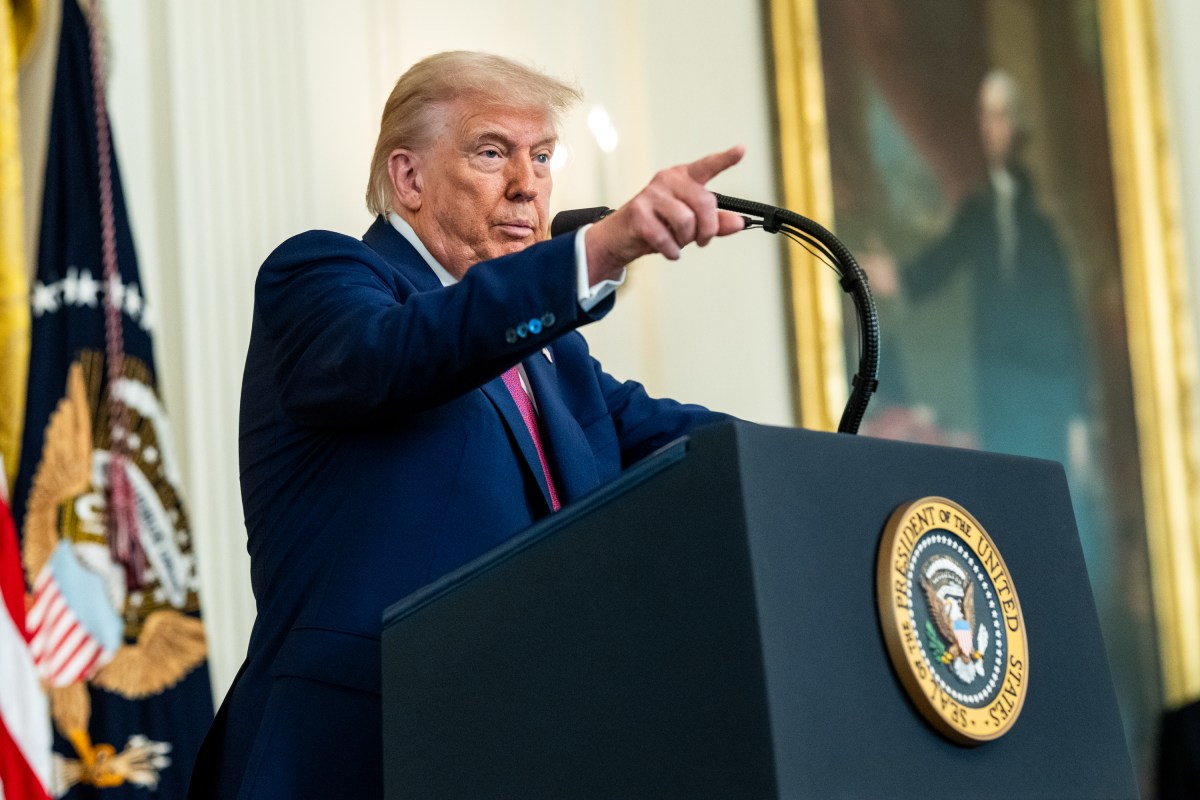 President Donald Trump answers questions from the press after signing 3 bills supporting the auto and fuel industries, Thursday, June 11, 2025, during a ceremony in the East Room of the White House. (Official White House Photo by Joyce N. Boghosian)