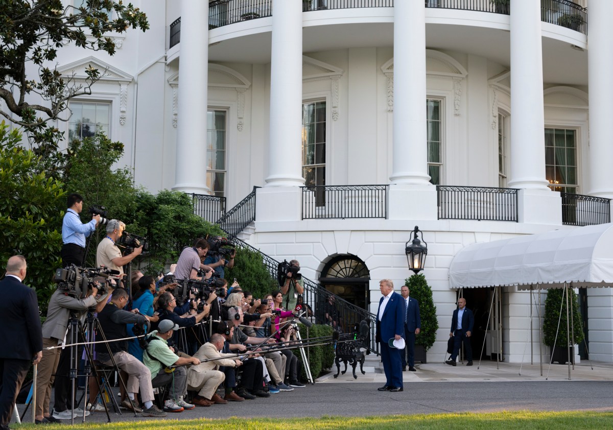 President Donald Trump boards Marine One on the South Lawn of the White House, Tuesday, June 24, 2025, en route to Joint Base Andrews for his trip to The Hague, Netherlands for the 2025 NATO Summit. (Official White House Photo by Molly Riley)
