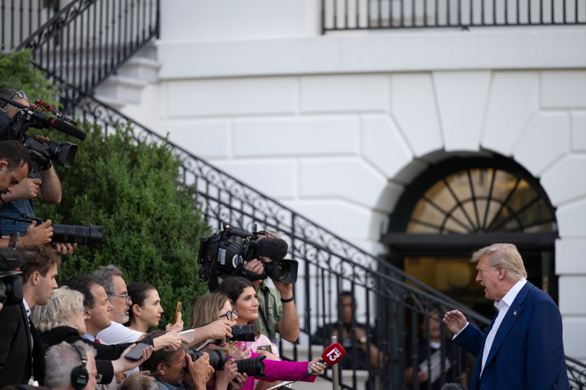 President Donald Trump boards Marine One on the South Lawn of the White House, Tuesday, June 24, 2025, en route to Joint Base Andrews for his trip to The Hague, Netherlands for the 2025 NATO Summit. (Official White House Photo by Molly Riley)