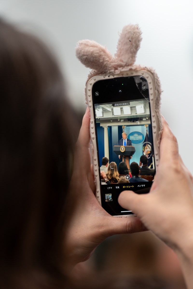 President Donald Trump holds a press conference with Attorney General Pam Bondi and Deputy Attorney General Todd Blanche in the James S. Brady Press Briefing Room on Friday, June 27, 2025. (Official White House Photo by Abe McNatt)