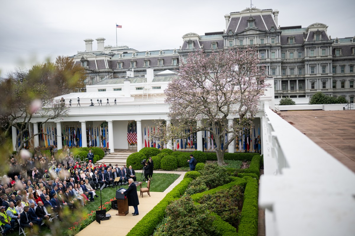 President Donald Trump signs an Executive Order on the Administration’s tariff plans at a “Make America Wealthy Again” event, Wednesday, April 2, 2025, in the White House Rose Garden. (Official White House Photo by Daniel Torok)