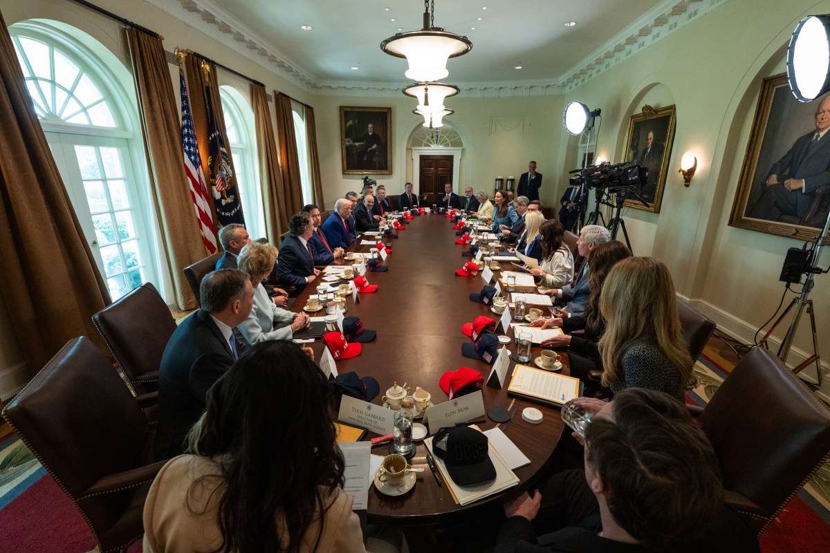 President Donald Trump holds a Cabinet meeting, Wednesday, April 30, 2025, in the Cabinet Room. (Official White House Photo by Molly Riley)