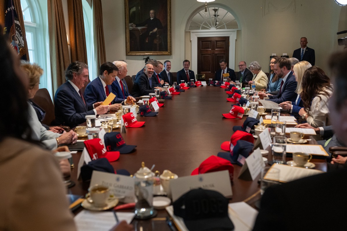 President Donald Trump holds a Cabinet meeting, Wednesday, April 30, 2025, in the Cabinet Room. (Official White House Photo by Molly Riley)
