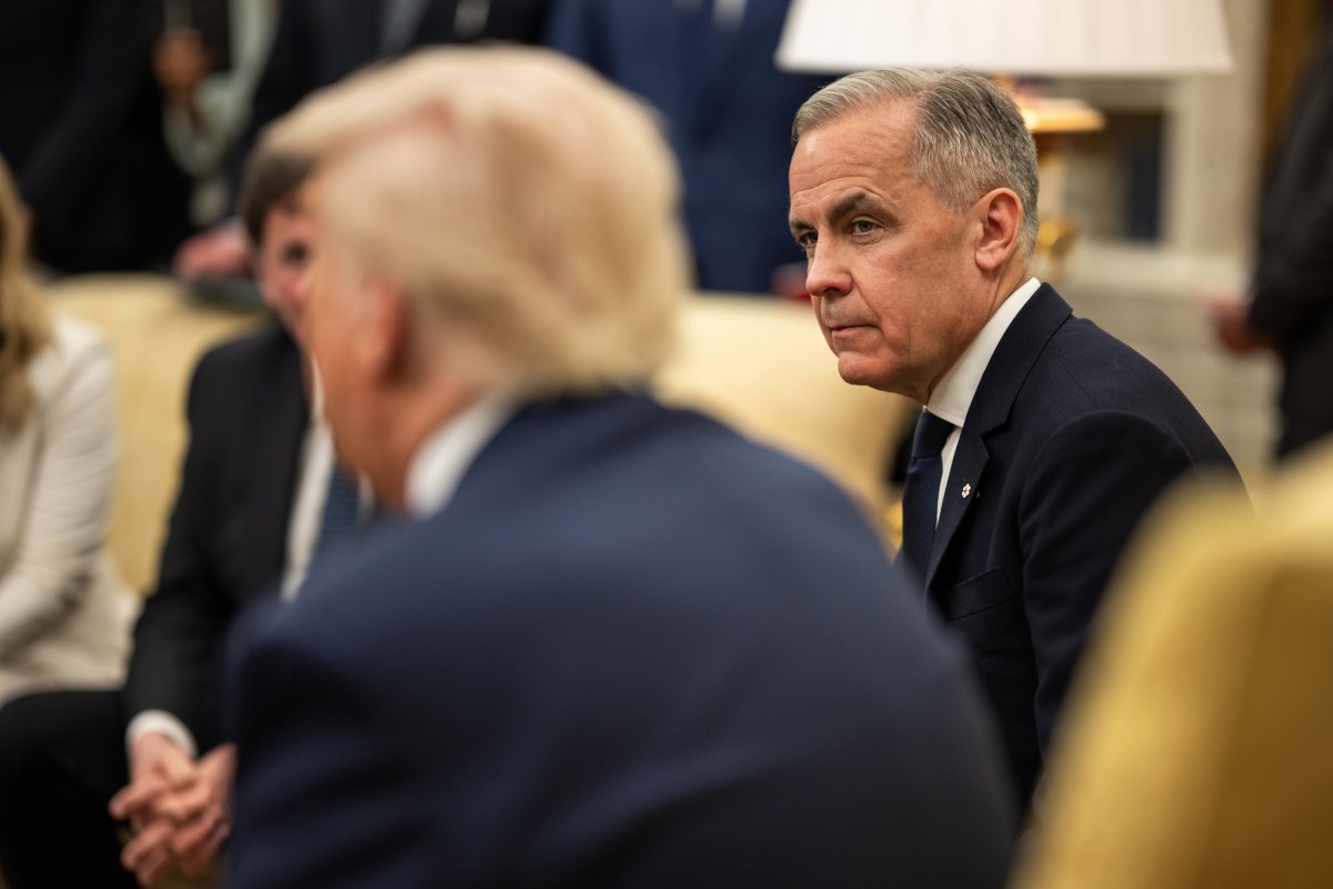 President Donald Trump meets with Canadian Prime Minister Mark Carney, Tuesday, May 6, 2025, in the Oval Office. (Official White House Photo by Daniel Torok)